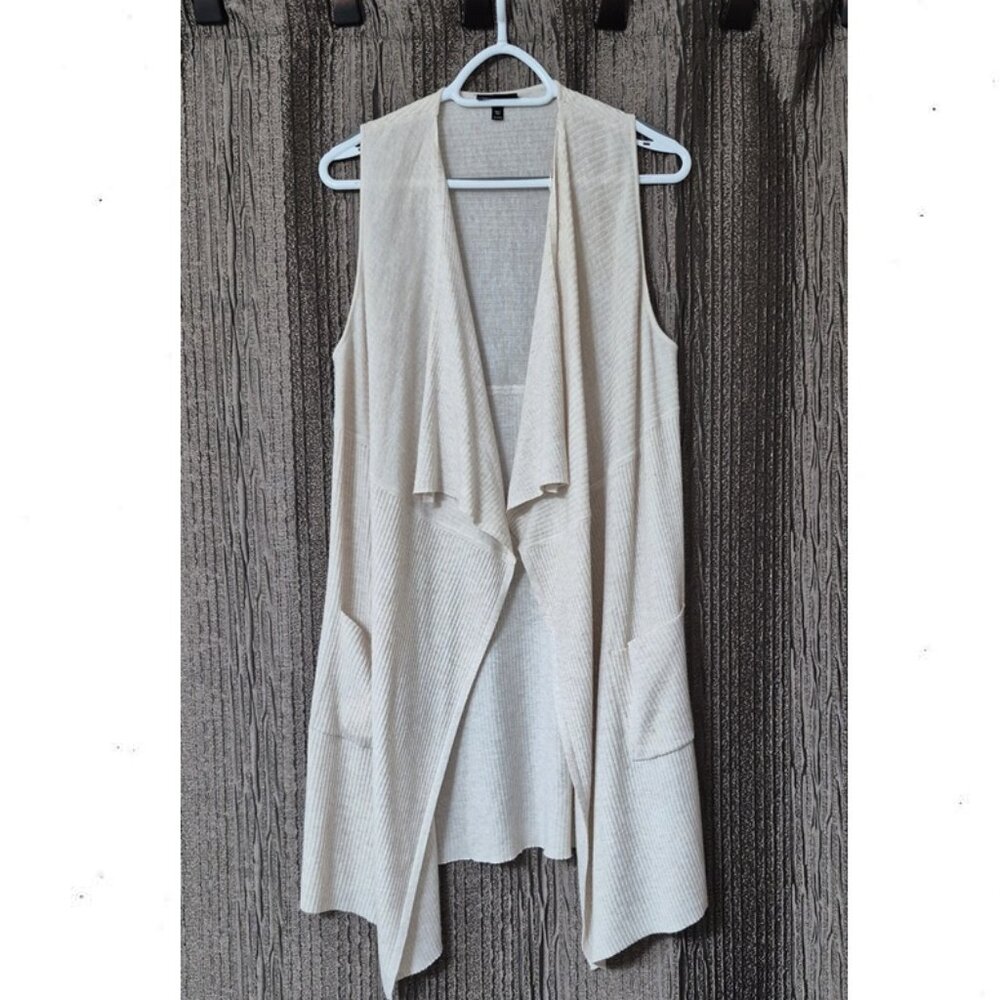 TOPSHOP Sleeveless Long Cardigan Vest